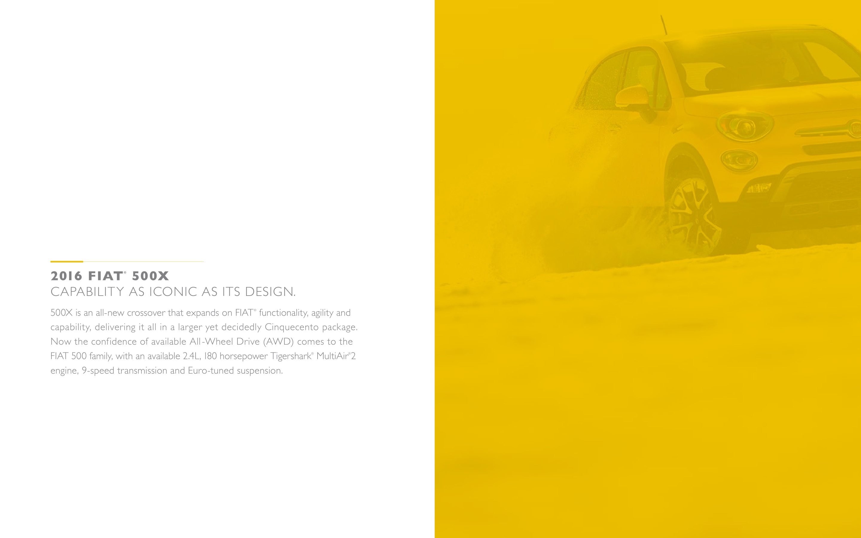 2016 Fiat 500X Brochure Page 25